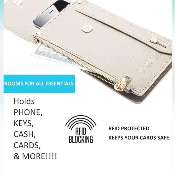 RFID Blocking Bifold Multi Card Case Wallet with Zipper Pocket Grey - Picture 6 of 8